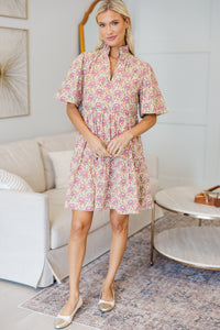 NURSING COLLECTION: Feeling Your Best Magenta Purple Paisley Dress