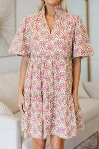 NURSING COLLECTION: Feeling Your Best Magenta Purple Paisley Dress