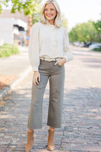 It's All True Natural White Eyelet Blouse