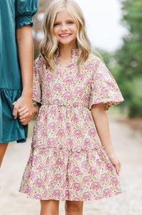 Girls: Feeling Your Best Pink Floral Dress