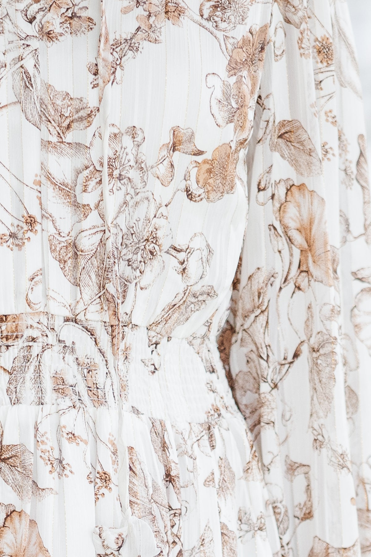 brown white dress Finally Found You Brown Toile Midi Dress – Shop the Mint