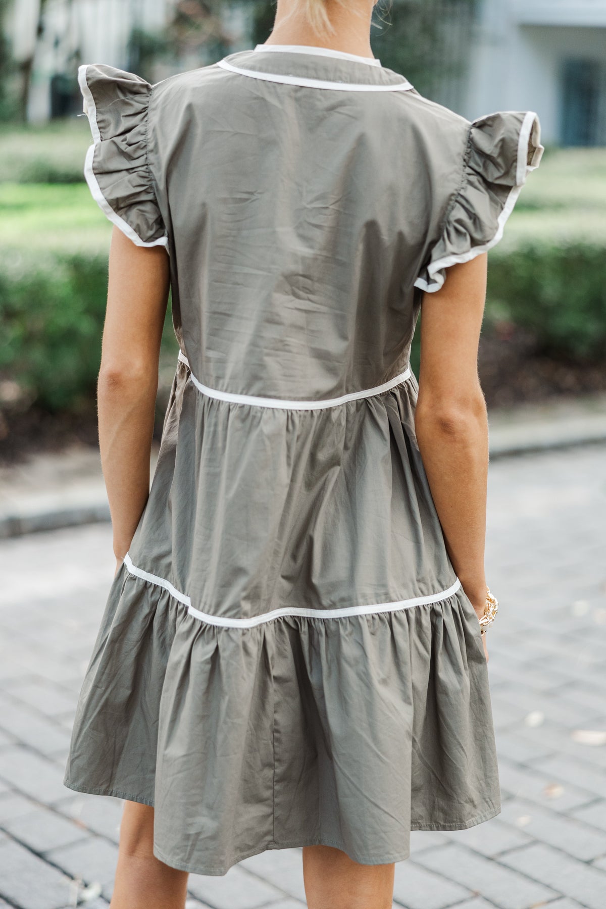 Baby Green Tree All Over Dress