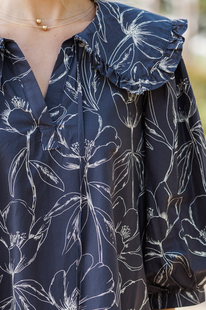 Just A Dream Charcoal Gray Floral Dress – Shop the Mint