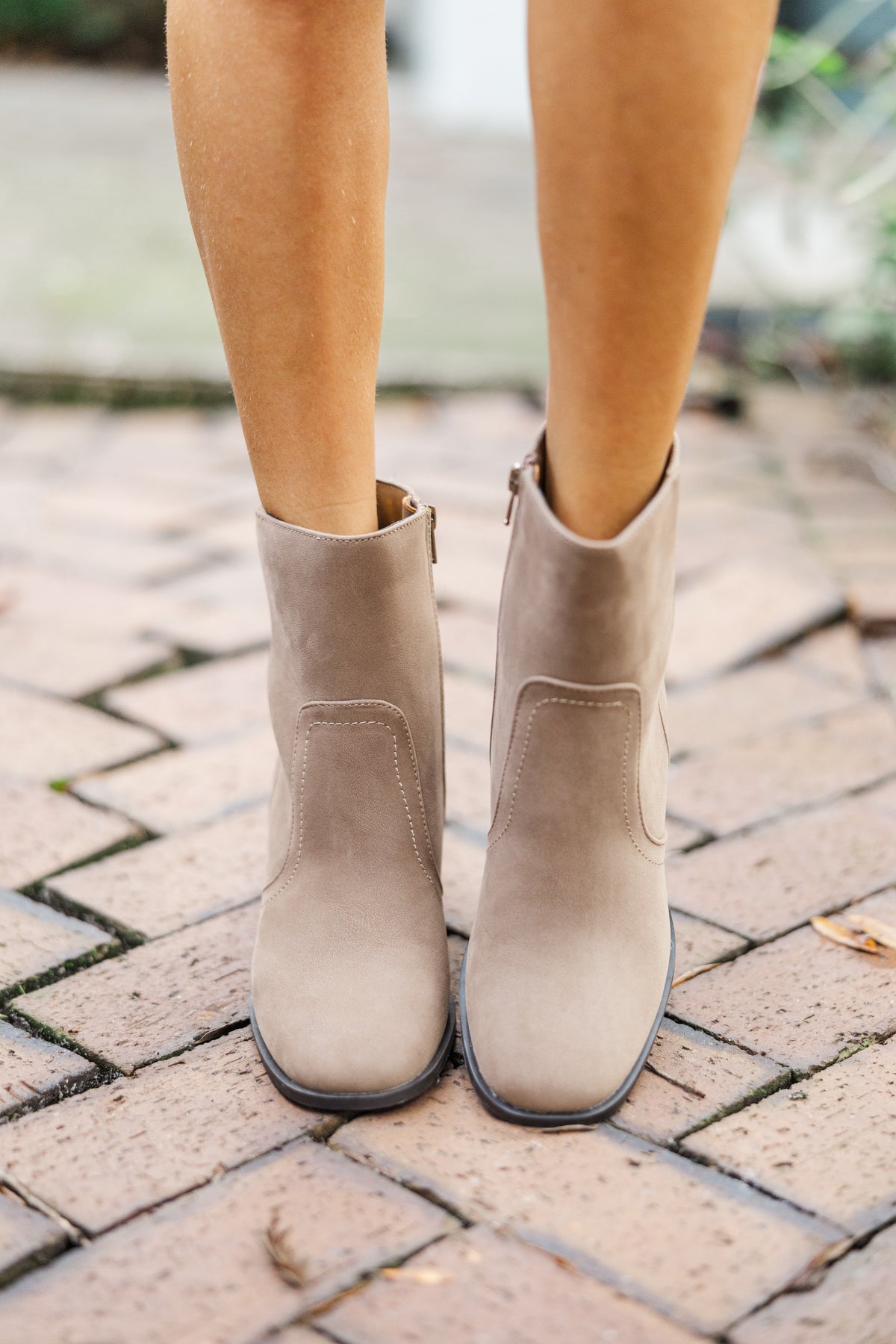 The Right Time Taupe Booties – Shop the Mint