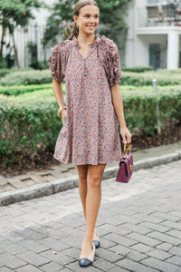 Created Interest Red Ditsy Floral Dress