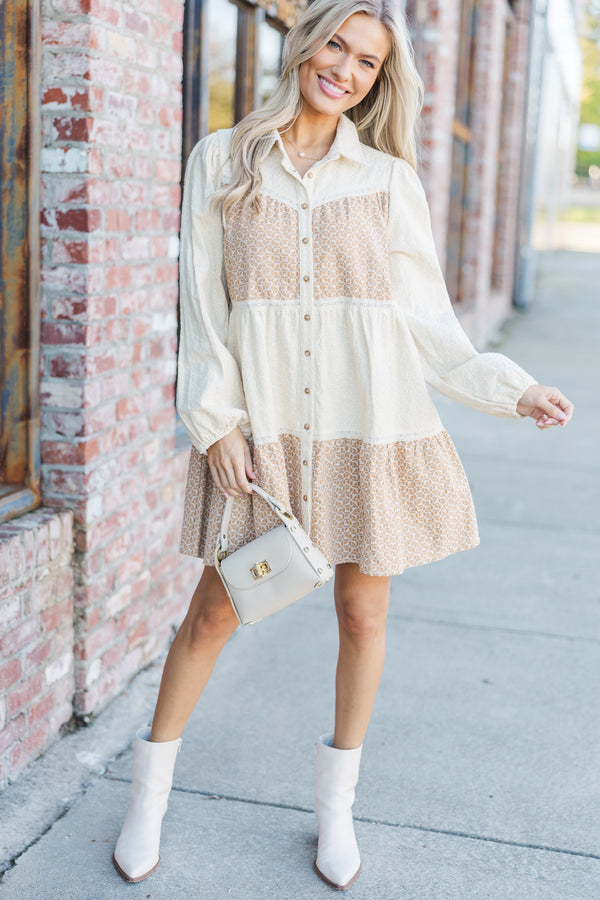 It's All A Game Cream Colorblock Dress Shop the Mint It's All A Game Cream Colorblock Dress Shop the Mint