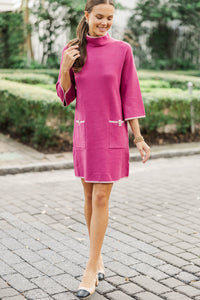 On The Up And Up Berry Pink Dress