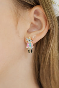 Girls: The Mouse Queen Pink Earrings