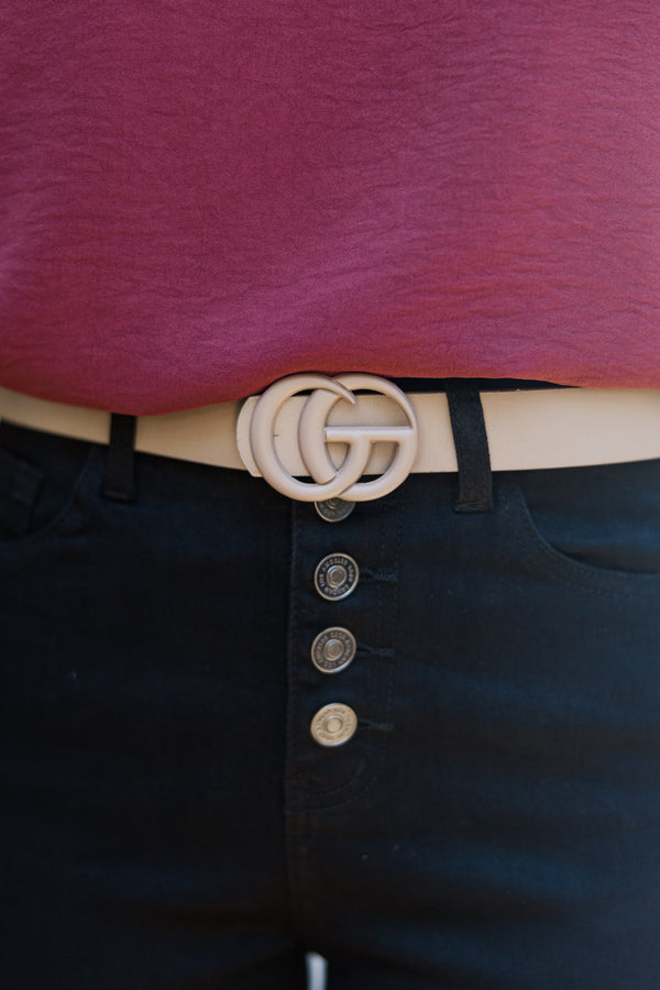 Better Every Day Taupe Belt