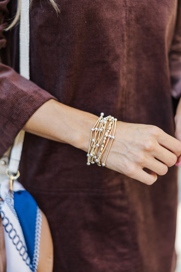 Thought Of You MIxed Metal Bracelet Set