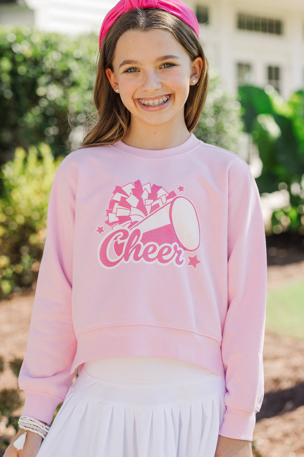 Girls Cheer Girl Light Pink Graphic Sweatshirt Shop the Mint