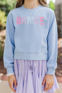 Girls: Just Dance Blue Graphic Sweatshirt