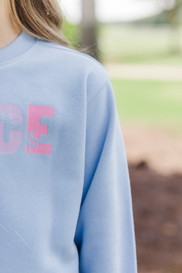 Girls: Just Dance Blue Graphic Sweatshirt