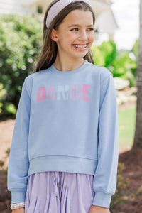 Girls: Just Dance Blue Graphic Sweatshirt