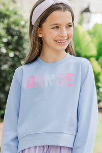 Girls: Just Dance Blue Graphic Sweatshirt
