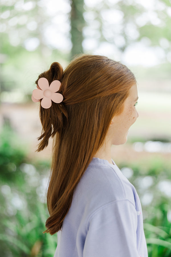 Girls: Best In Bloom Pink Flower Hair Clip