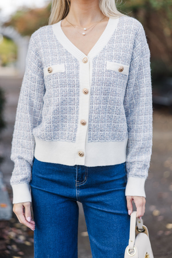 Feeling Your Best Cream Tweed Cardigan