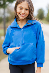 Girls: Always Direct Blue Pullover