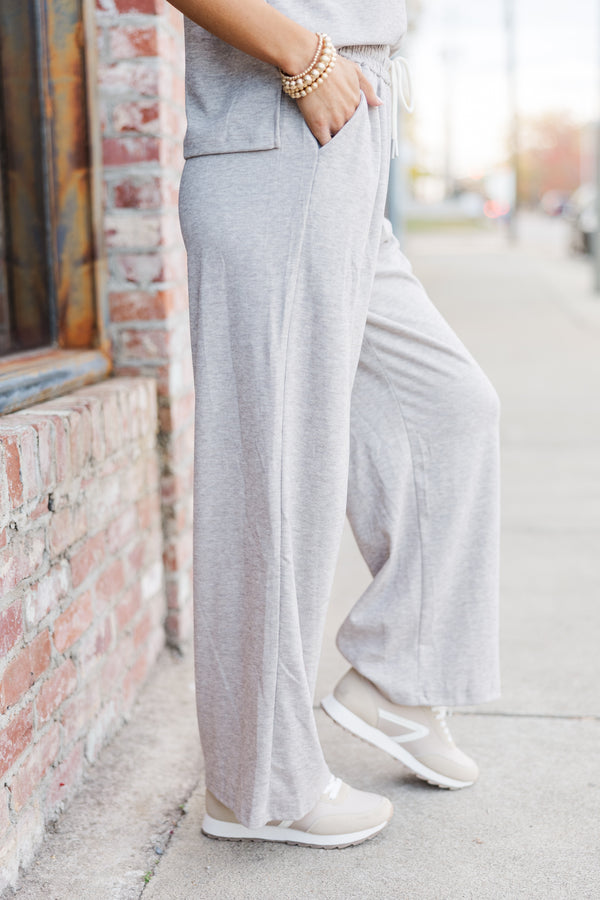 Carry On Taupe Knit Pants