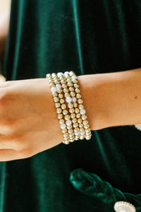 Believe In You Gold & Pearl Bracelet Set