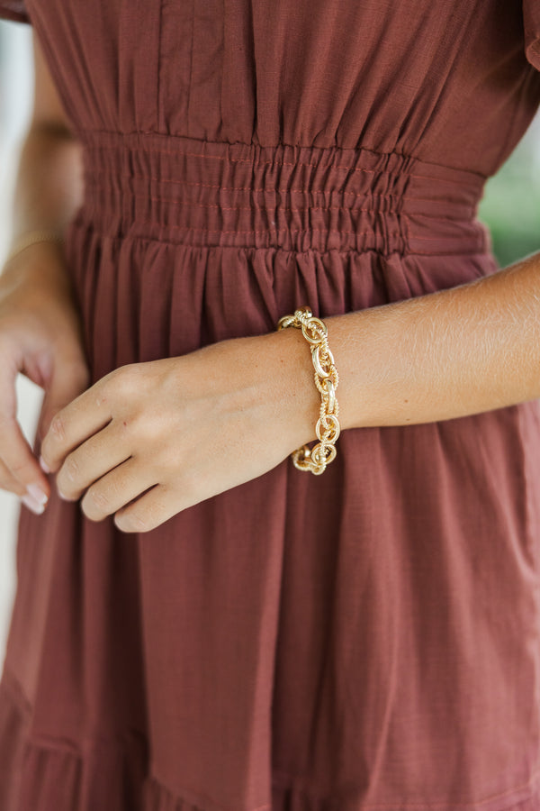 All The Charm Gold Chain Bracelet