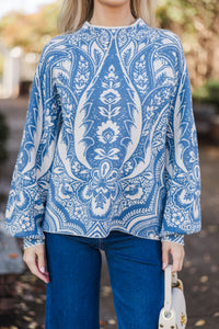 On The Way Out Cream White Floral Sweater