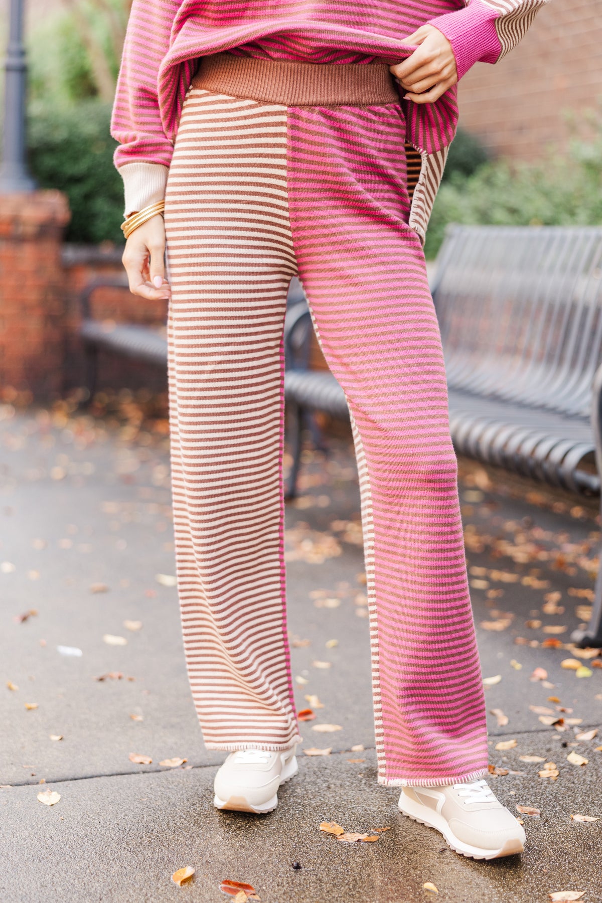 パンツ everyone relax-fit stripe easy pants EDIKTED Olivia Stripe Relaxed Fit Pants | Nordstrom