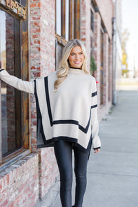 All The Best Ecru Striped Sweater Tunic