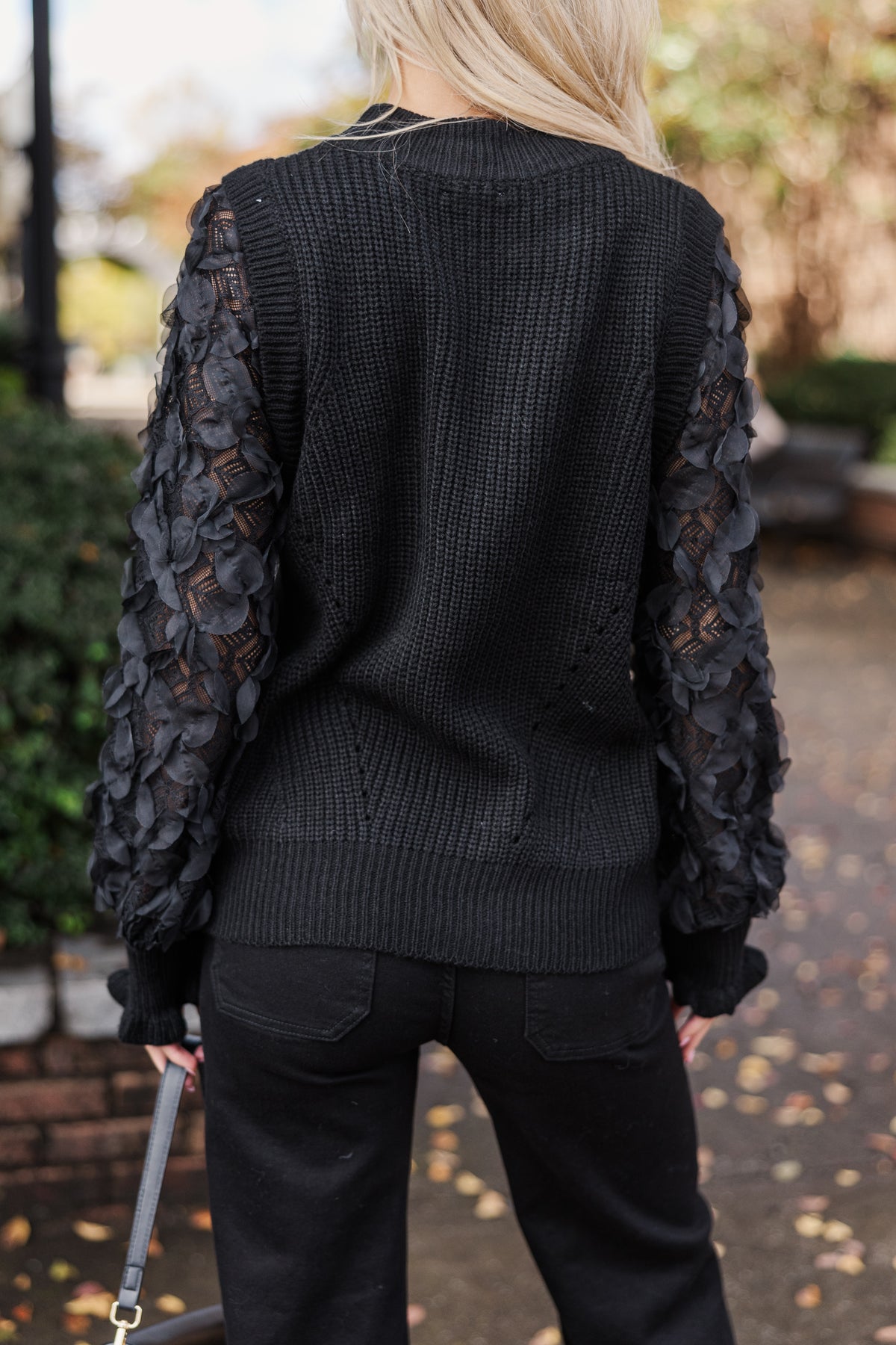 Tell The Truth Black Tulle Sleeve Sweater – Shop the Mint