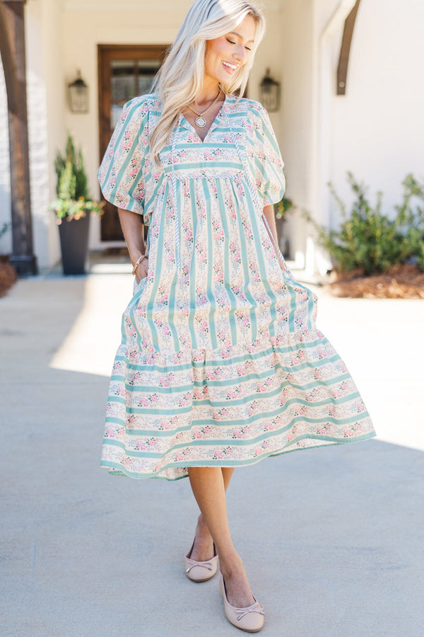 Somebody To Love Jade Green Floral Midi Dress Shop the Mint Somebody To Love Jade Green Floral Midi Dress Shop the Mint