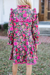 It's All Here Pink Floral Dress