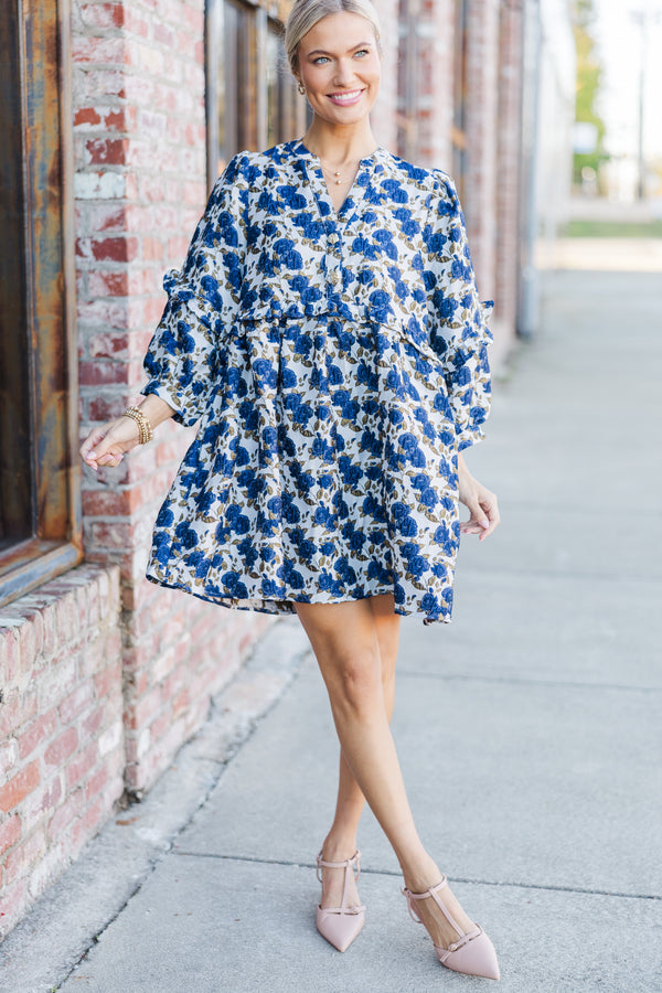 High Hopes Navy Blue Floral Dress