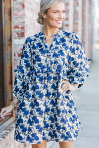 High Hopes Navy Blue Floral Dress