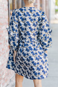 High Hopes Navy Blue Floral Dress