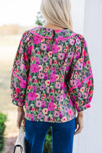 The Right Way Pink Floral Blouse