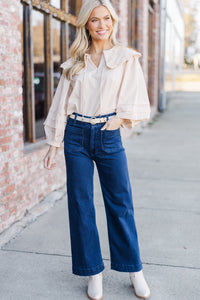 Fully Prepared Ecru White Bubble Sleeve Blouse