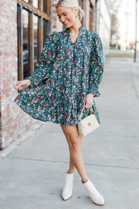 floral dresses long sleeve dresses, winter dresses, boutique dresses