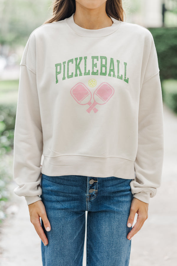 Pickleball Club Bone Graphic Sweatshirt