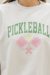 Pickleball Club Bone Graphic Sweatshirt