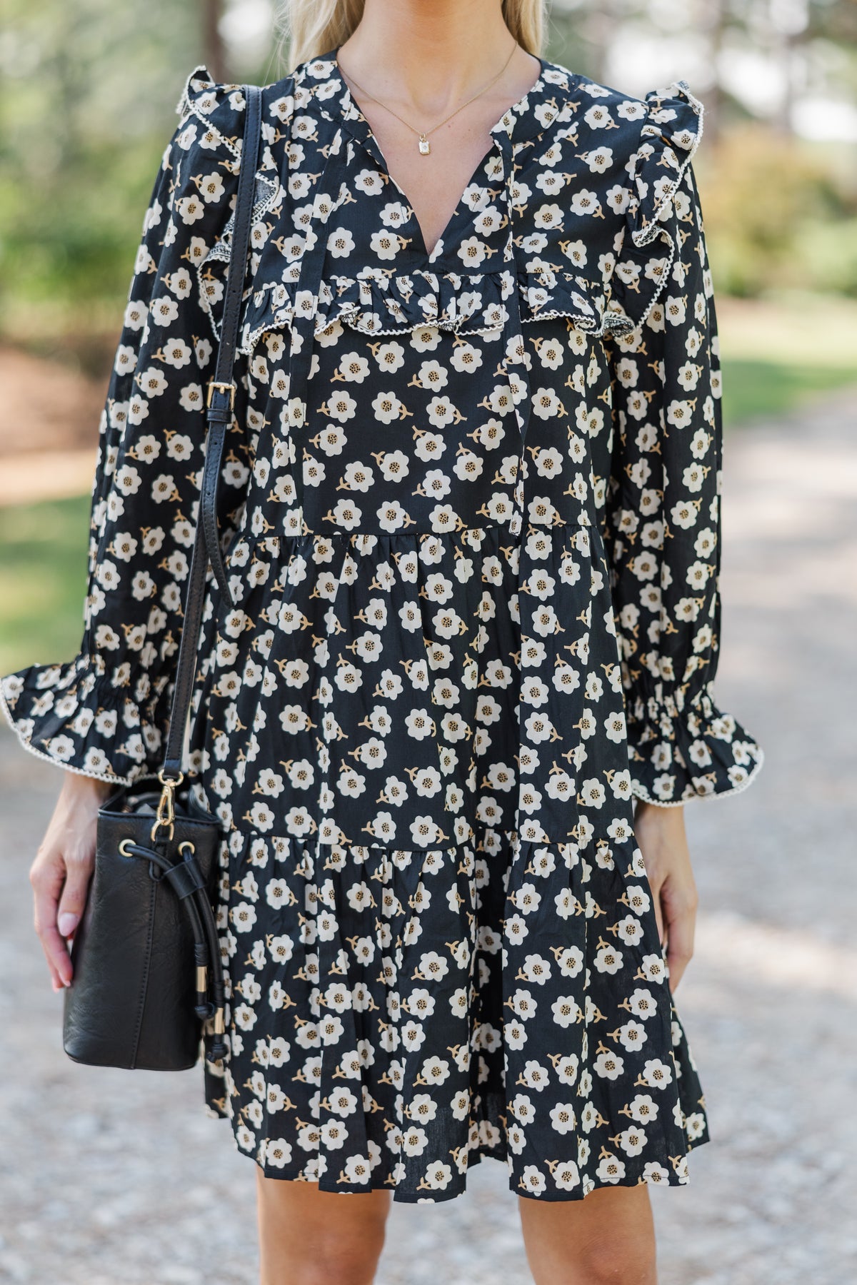 What You Love Black Floral Babydoll Dress – Shop the Mint
