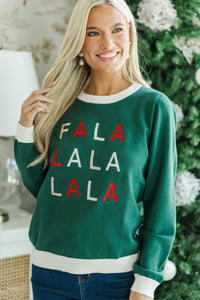 Falalala Emerald Green Novelty Sweater