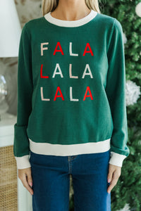 Falalala Emerald Green Novelty Sweater