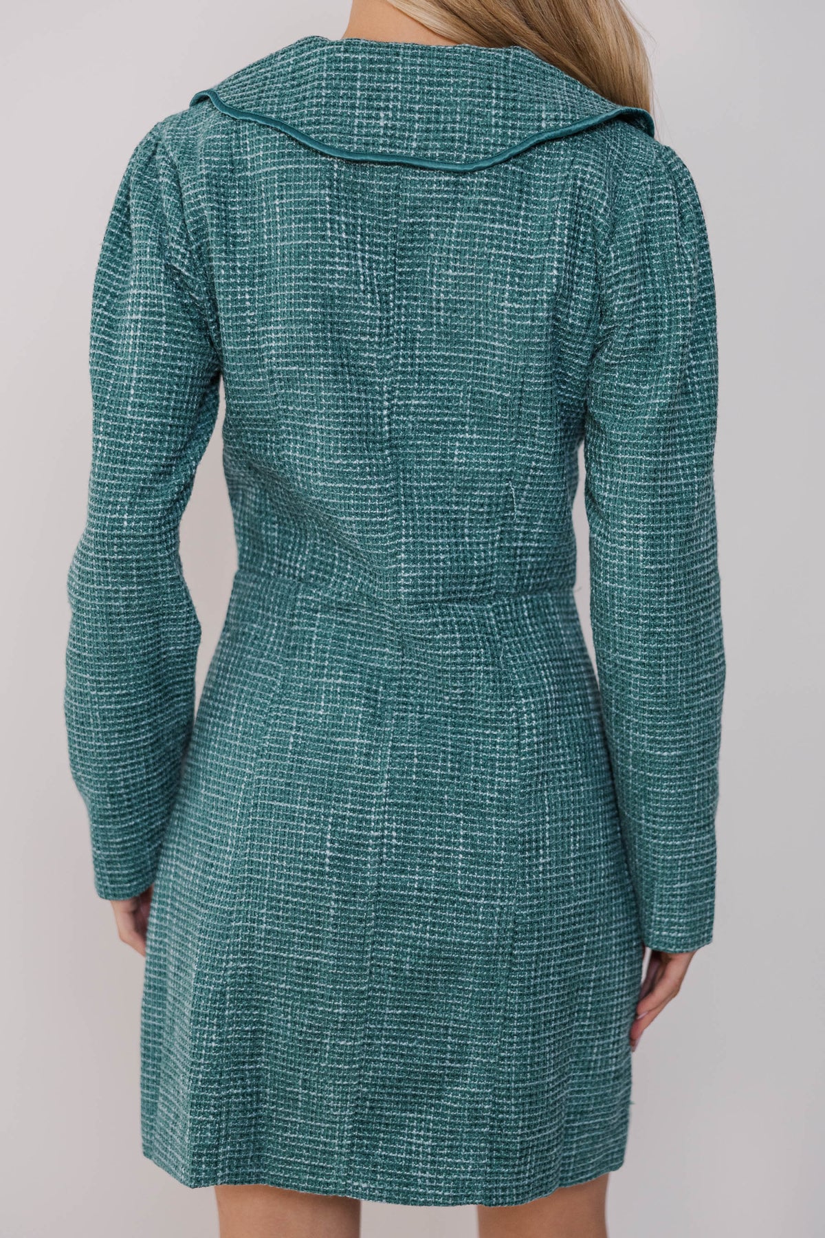 What You Want Green Tweed A-Line Dress – Shop the Mint