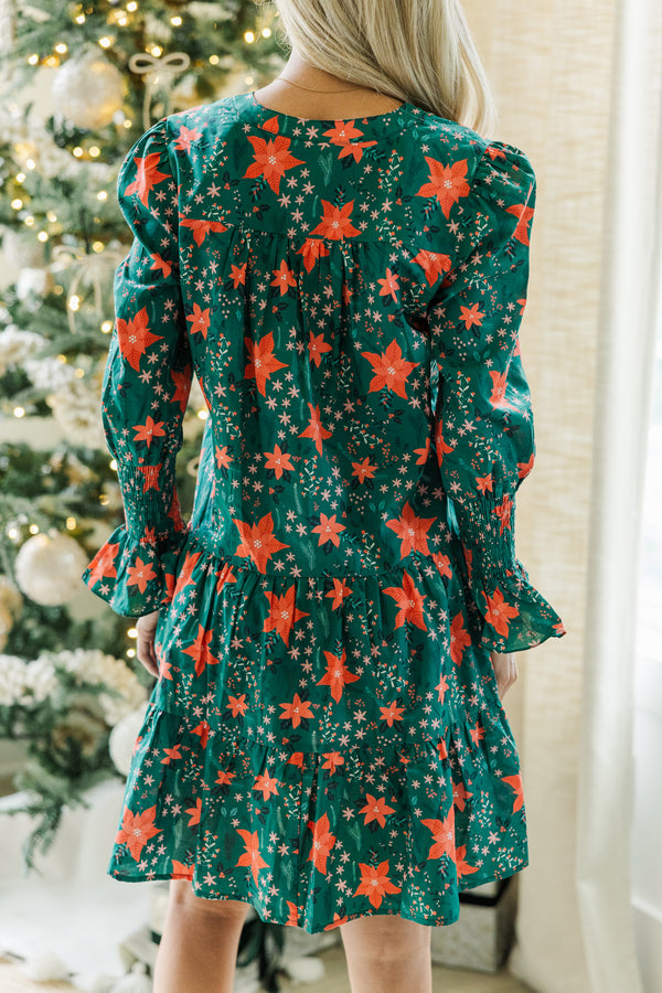 In Your Happy Place Emerald Floral Dress Shop the Mint In Your Happy Place Emerald Floral Dress Shop the Mint