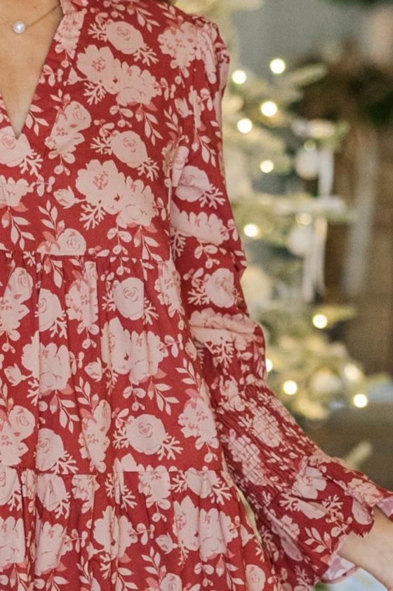 In Your Happy Place Red Floral Dress Shop the Mint In Your Happy Place Red Floral Dress Shop the Mint