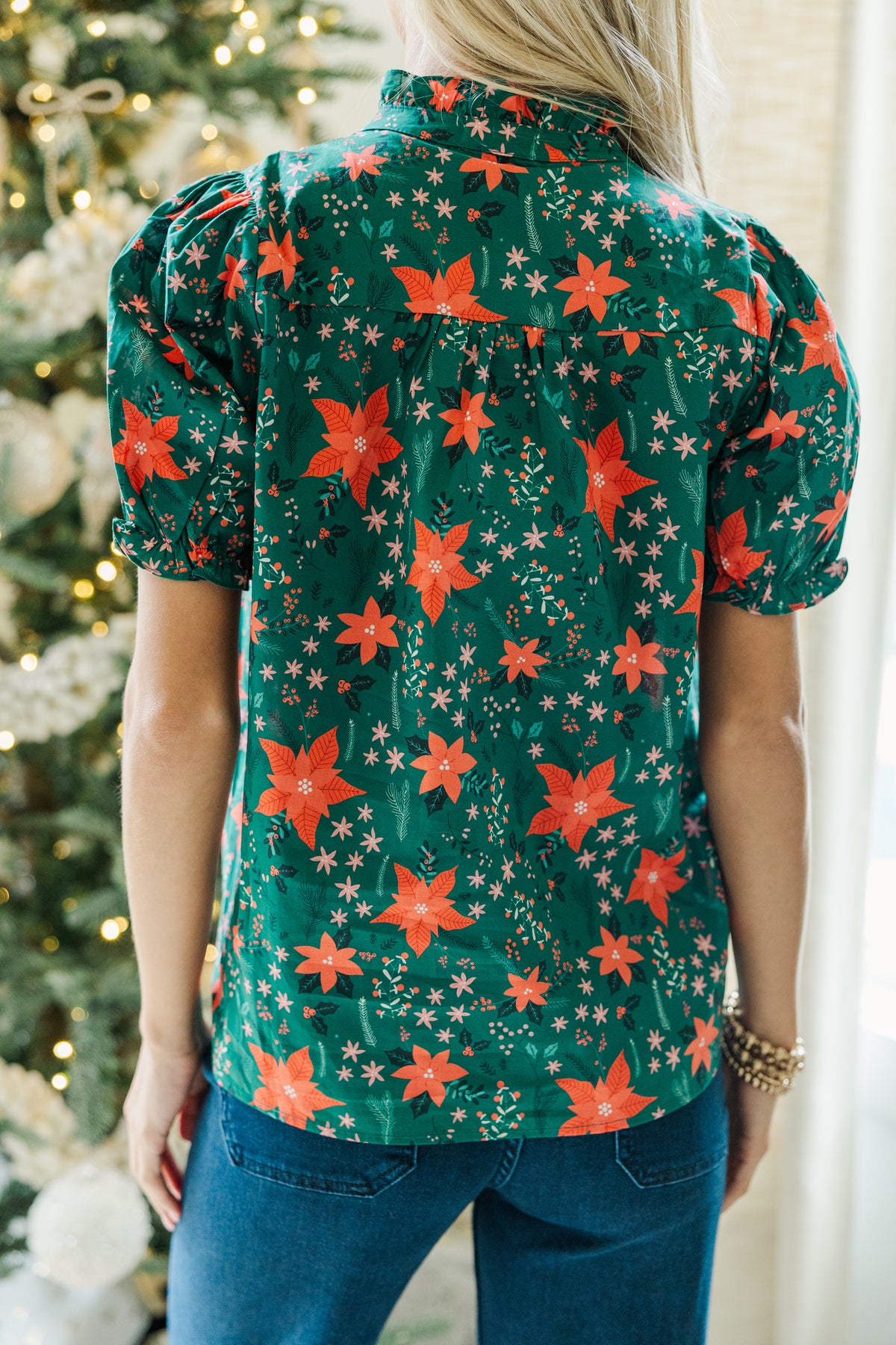 Emerald Sparkle Blouse