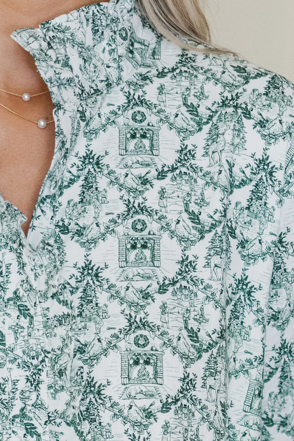 Looking For You Emerald Green Holiday Toile Babydoll Dress Shop the Mint Looking For You Emerald Green Holiday Toile Babydoll Dress Shop the Mint
