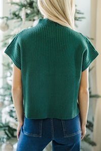 See You There Emerald Green Short Sleeve Sweater