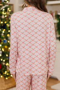 Dream Big Pink Bow Print L/S Bamboo Pajama Set