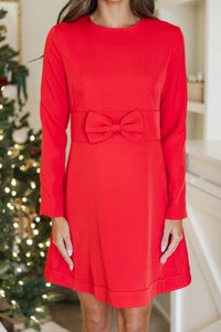 Season Of Giving Red Bow Dress